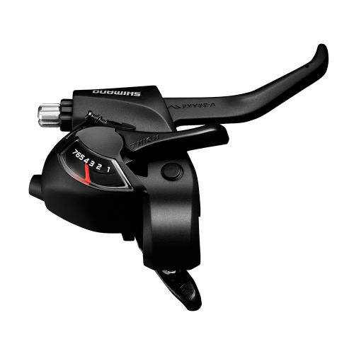 Alavanca de Câmbio/Freio Shimano Tourney ST-EF41 7V Preto