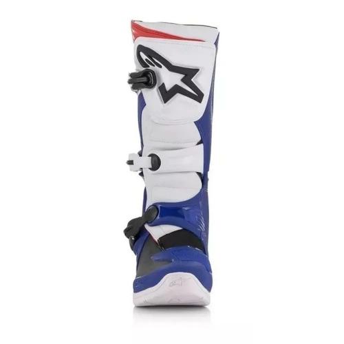 Bota Alpinestars Tech 3 Azul/Branco/Vermelho/Preto