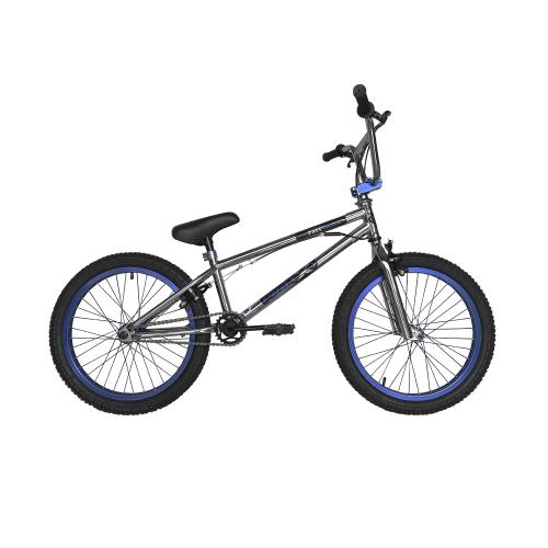 Bicicleta Aro 20 Pro-X BMX Cromada/Azul