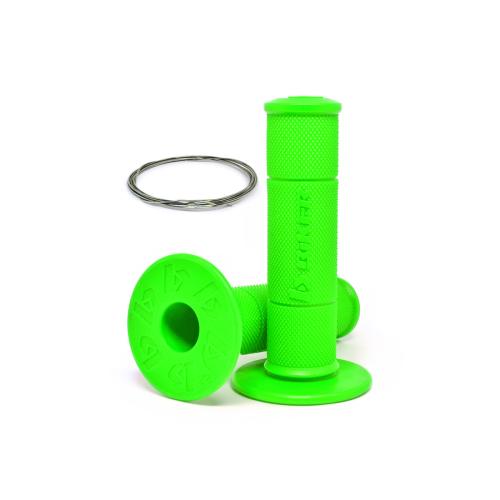 Manopla Biker Diamond Grip Verde Neon