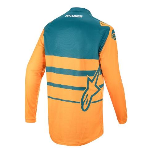 Kit Calça + Camisa Alpinestars Racer Supermatic 2020 Laranja/Petróleo