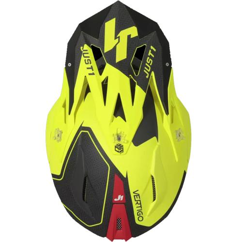 Capacete Just1 J18 Cinza/Verde Fluor
