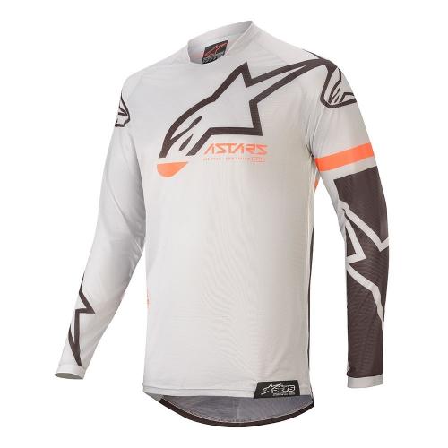 Kit Calça + Camisa Alpinestars Racer Tech Compass 2020 Cinza Claro/Preto