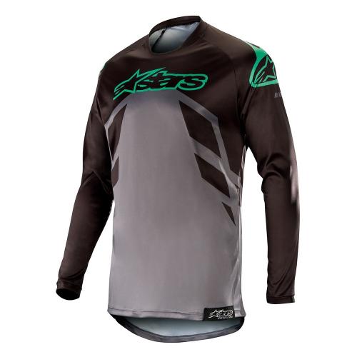 Kit Calça + Camisa Alpinestars Racer Tech Compass 2019 Preto/Cinza/Verde Água