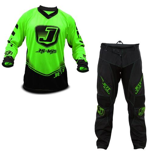 Kit Calça + Camisa Jett Hi-Vis Verde/Preto