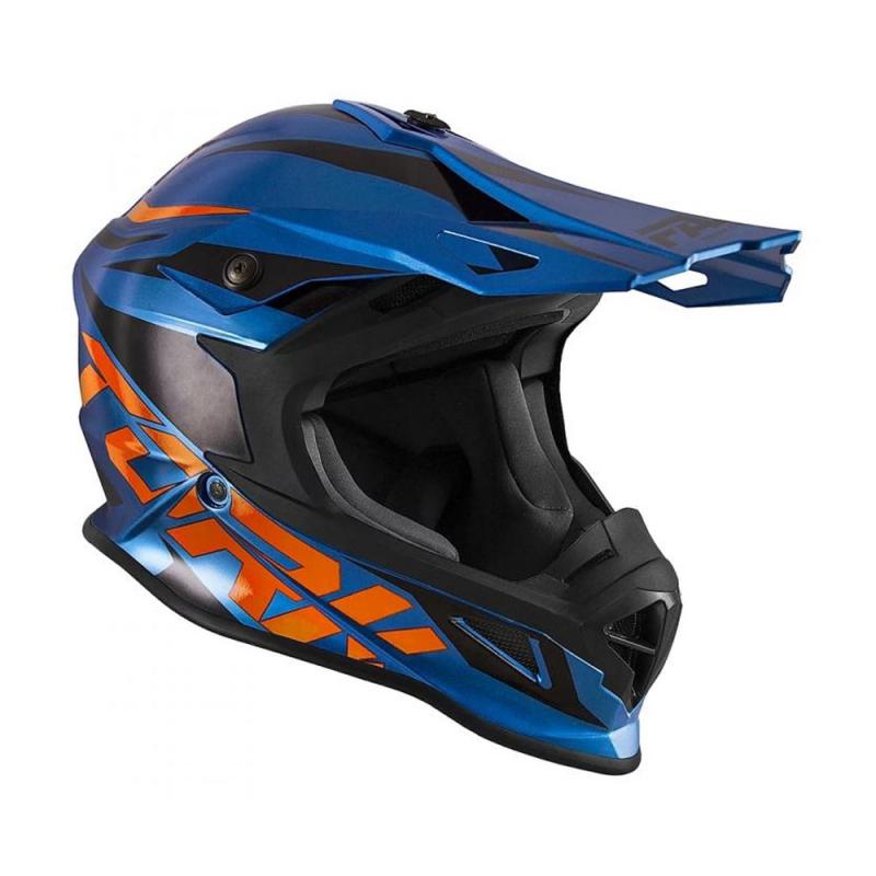 Capacete Pro Tork Cross TH1 Fast Lap Azul/Laranja