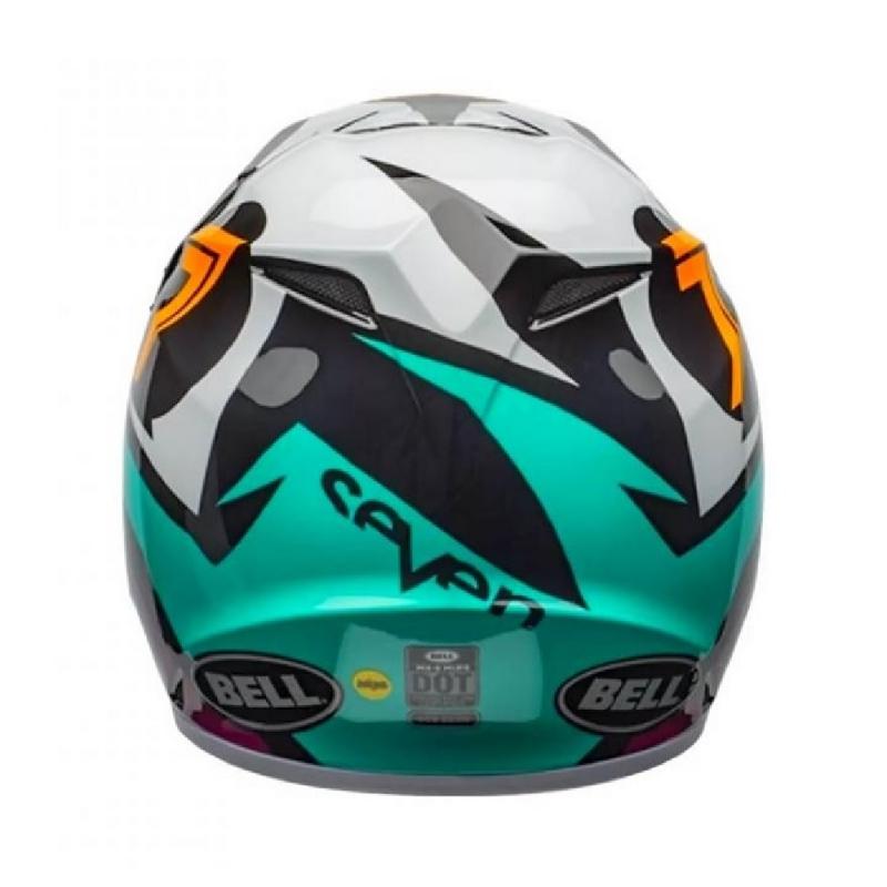 Capacete Bell MX-9 Mips Seven Ignite Gloss Preto/Azul